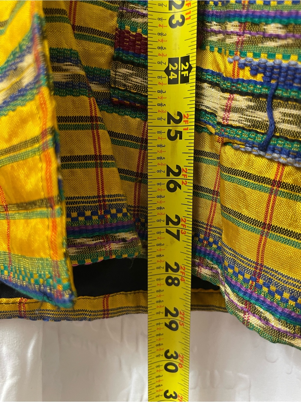 Indigo Striped Yellow Multicolor Open-Front Jacket - Picture 5 of 7